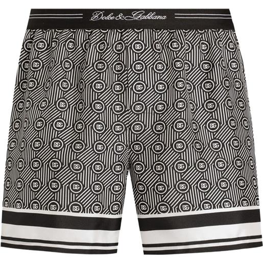 Dolce & Gabbana boxer con logo jacquard - nero