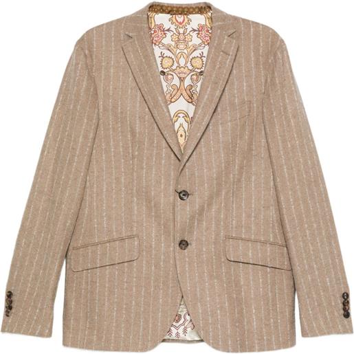 ETRO blazer gessato - toni neutri