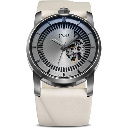 Alienwork IK Orologio Automatico Uomo/Donna Con Movimento A Carica Automatica (Niente Batteria) – Cassa Acciaio, Fondo In Vetro E Cinturino Metallico