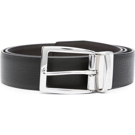 Canali cintura con logo inciso - nero