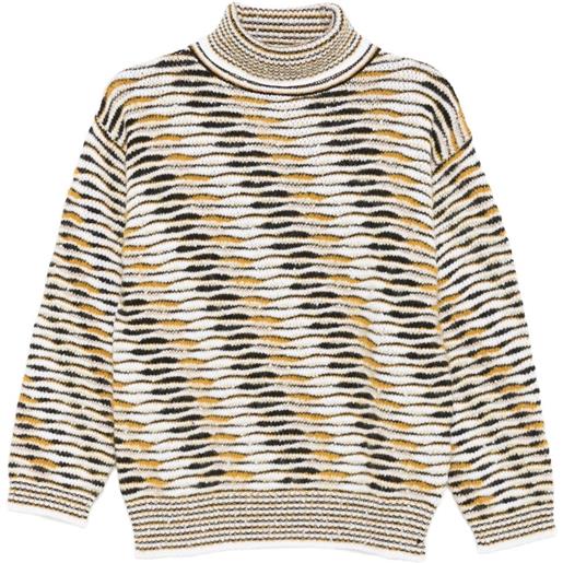 Missoni maglione a collo alto - giallo
