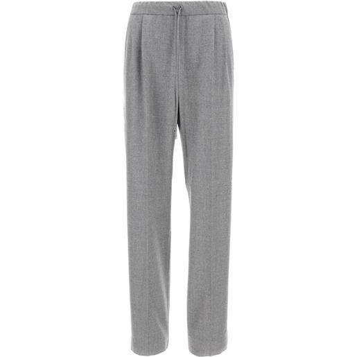 Max Mara pantaloni con coulisse - grigio