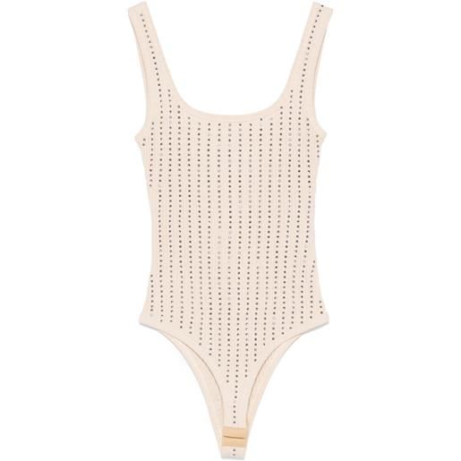 The Attico body con cristalli - toni neutri