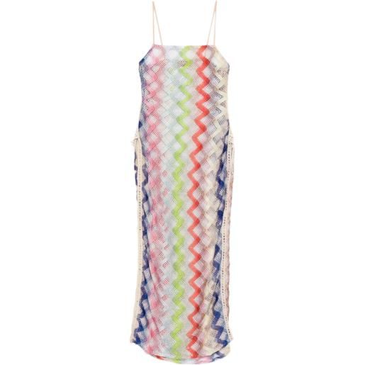 Missoni copricostume con motivo a zigzag - rosa