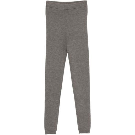 P.A.R.O.S.H. leggings in lana - grigio