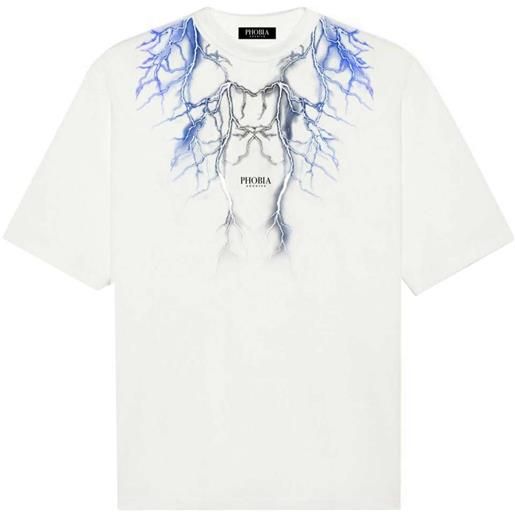 PHOBIA t-shirt PHOBIA blue & grey lightning