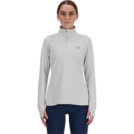 NEW BALANCE space dye quarter zip maglia running donna