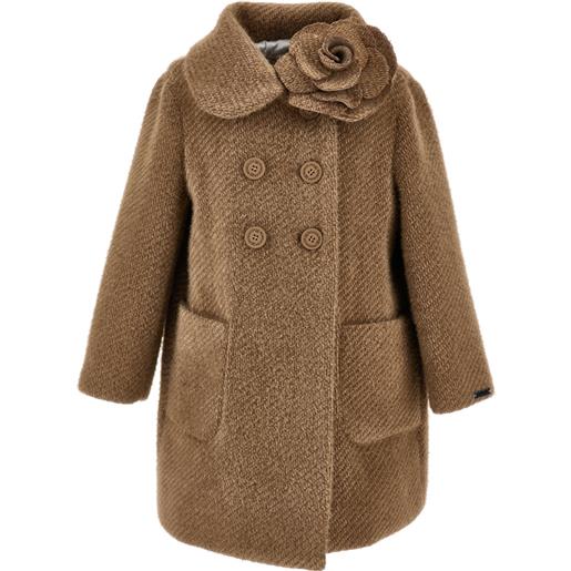 Monnalisa cappotto doppiopetto fiore