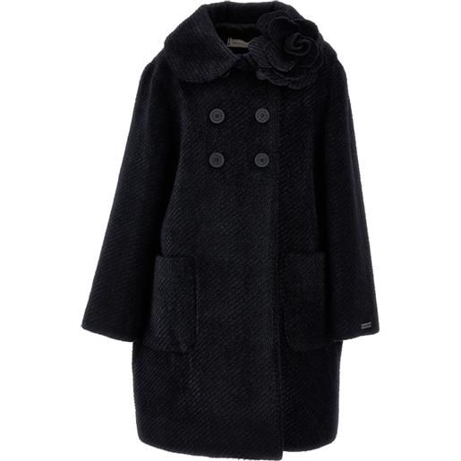 Monnalisa cappotto doppiopetto fiore