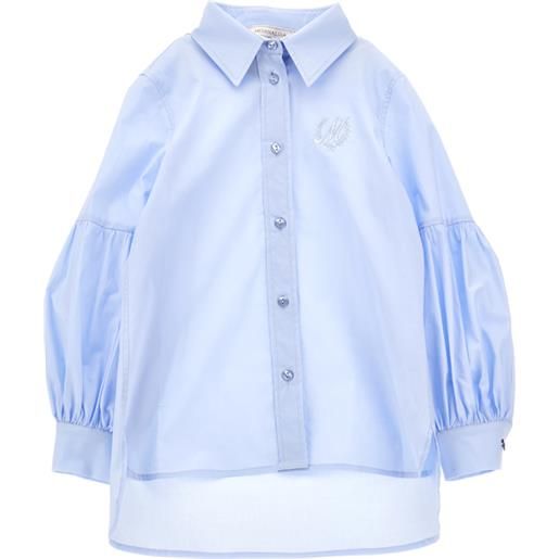 Monnalisa camicia popelin monogramma