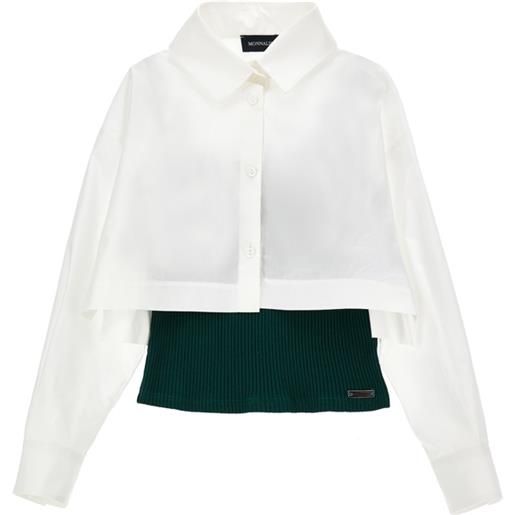 Monnalisa camicia con canotta a coste