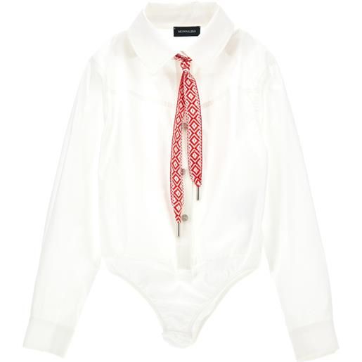 Monnalisa body camicia con cravatta