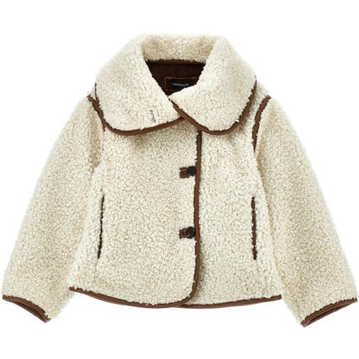 Monnalisa cappotto peluche con bottoni