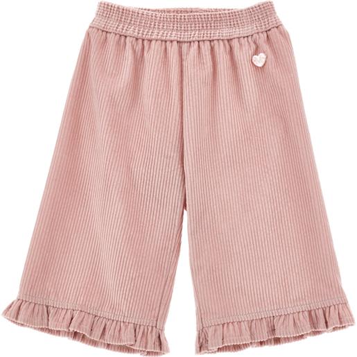 Monnalisa pantaloni con balze cuore