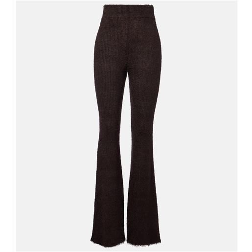 Loro Piana pantaloni flared in seta e cashmere