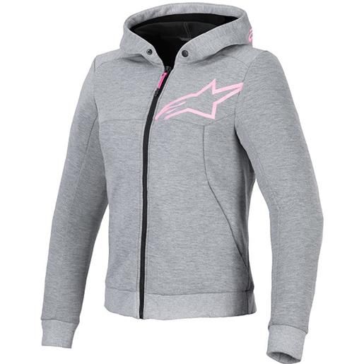 ALPINESTARS felpa donna stella chrome v2 air sport hoodie grigio ALPINESTARS