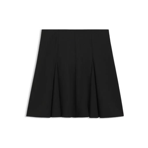 HUGO minigonna dalla linea svasata con inserti a godet, nero