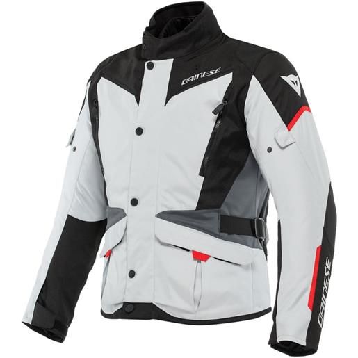 DAINESE - giacca DAINESE - giacca tempest 3 d-dry glacier-grigio / nero / lava-rosso