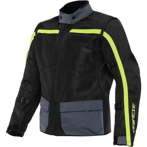 DAINESE - giacca DAINESE - giacca outlaw tex nero / nero / ebony / fluo-giallo