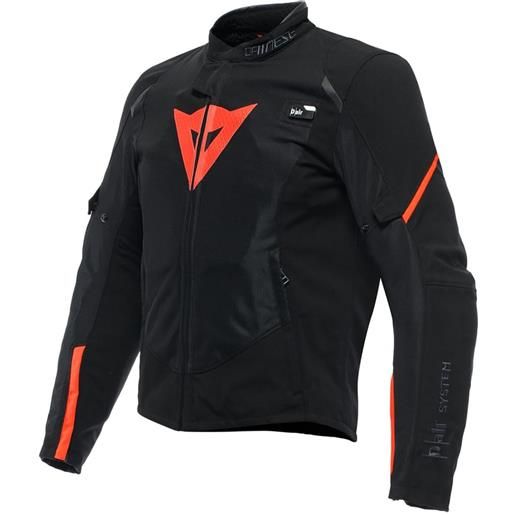 DAINESE - giacca DAINESE - giacca smart jacket ls sport nero / fluo-rosso