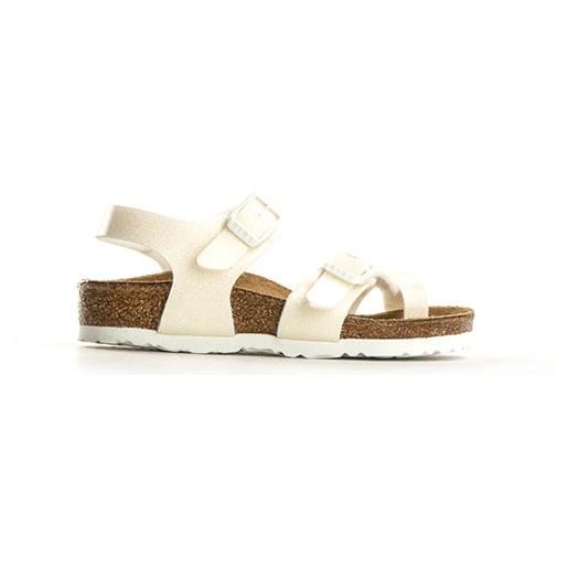 BIRKENSTOCK taormina sandalo bimba bianco glitter