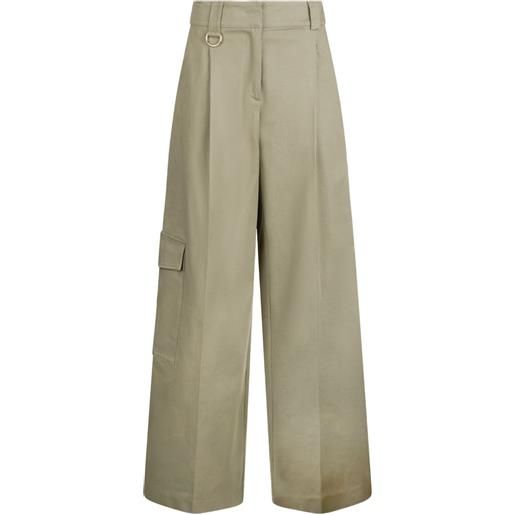 LIU JO cargo con pieghe - verde