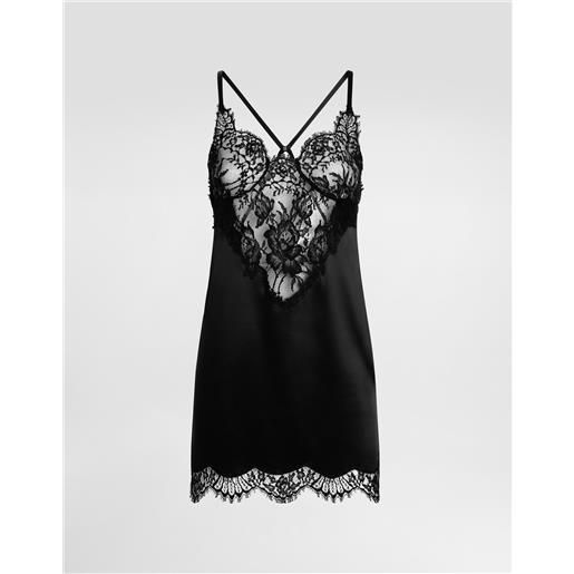 Dolce & Gabbana sottoveste in raso e pizzo