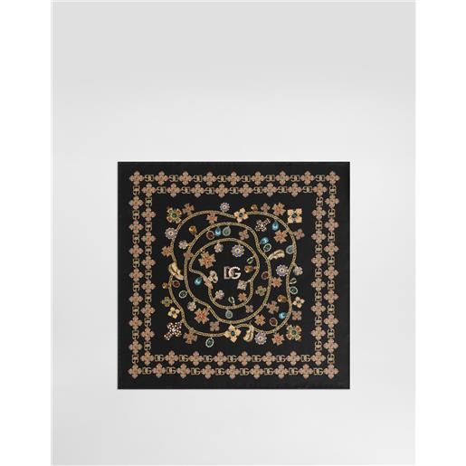 Dolce & Gabbana foulard 50x50 in twill di seta