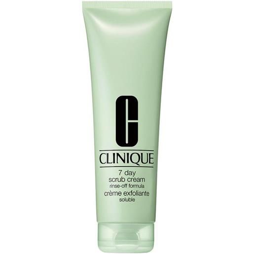 Clinique 7 day scrub cream rinse-off formula - esfoliante granulare in crema tipo 1 2 3 250ml