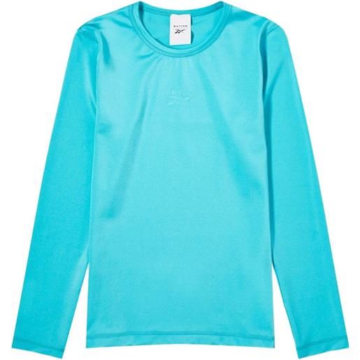 Reebok t-shirt botter a maniche lunghe - blu