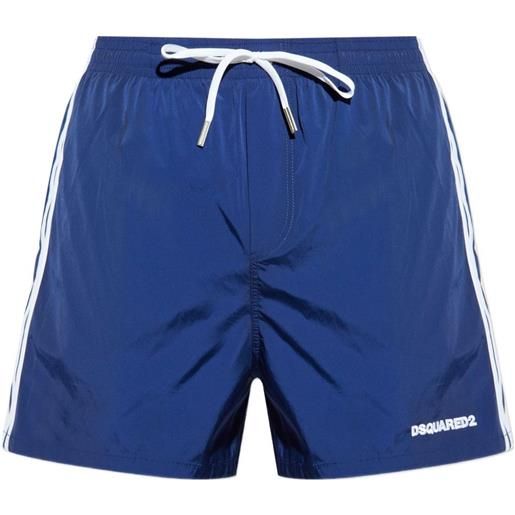 DSQUARED2 costume da bagno con logo - blu