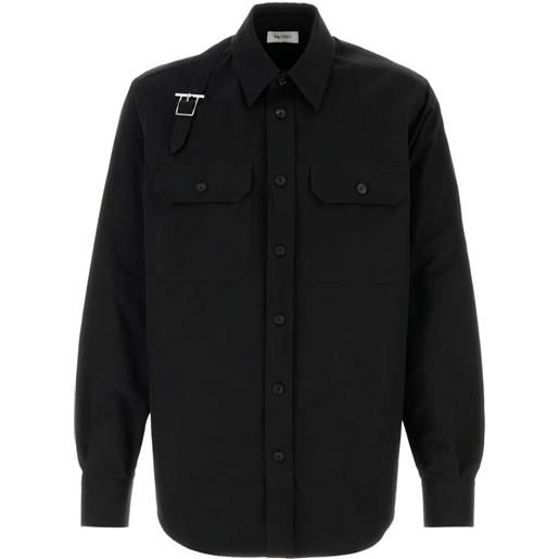 Alexander McQueen camicia con fibbia - 1000|black