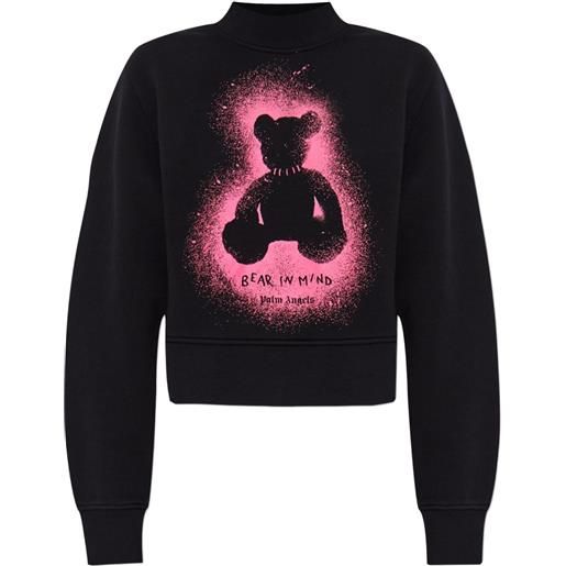 Palm Angels felpa con stampa - nero