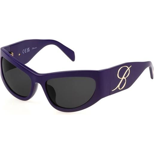 Occhiali Da Sole Blumarine SBM800 Rosa Fluorescente – Donna – Montatura Plastica - Foto 2