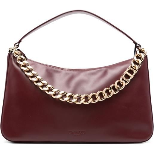 TWINSET borsa a spalla liliane media - rosso