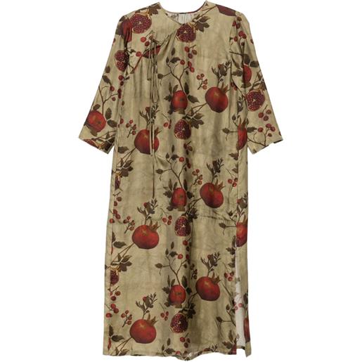 Uma Wang abito midi con stampa - verde