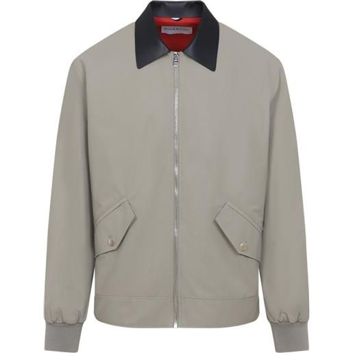 Givenchy bomber con colletto a contrasto - grigio