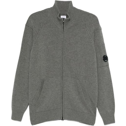 C.P. Company cardigan con zip - grigio