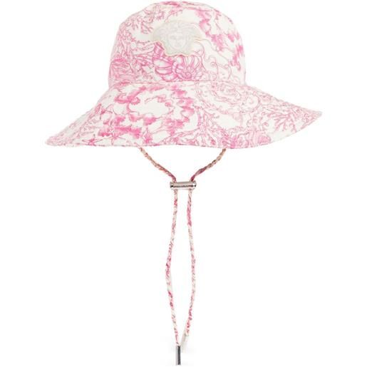 Versace cappello bucket medusa con stampa - rosa