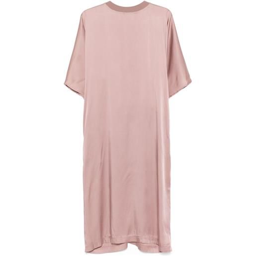 Fabiana Filippi abito midi a maniche corte - rosa