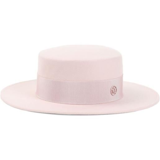Maison Michel cappello kiki con nastro - rosa