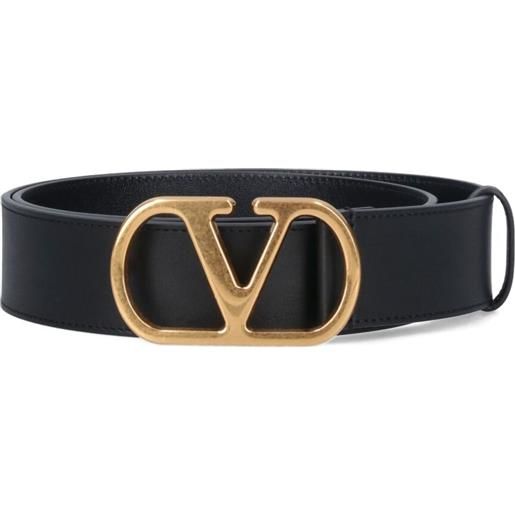 Valentino Garavani cintura con fibbia vlogo signature - nero