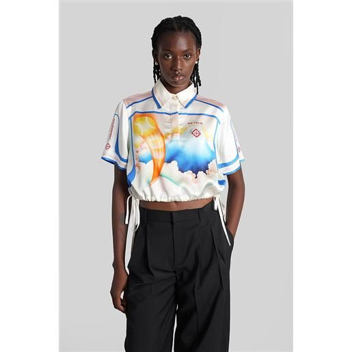 Casablanca camicia in viscosa multicolor