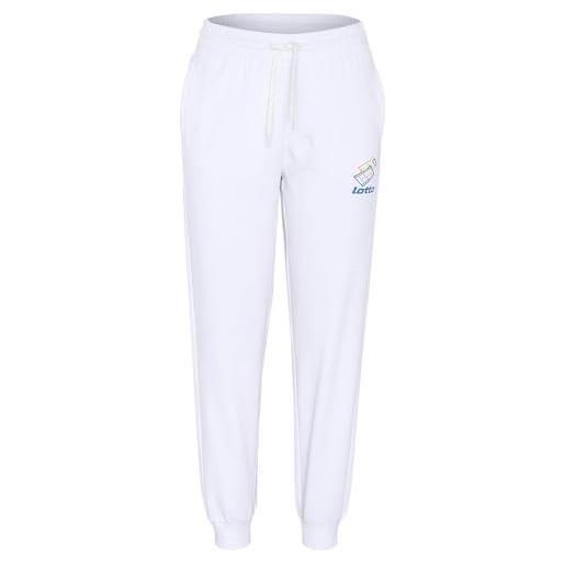 Lotto 1725133 - pantaloni da donna, vestibilità normale, colore bianco brillante, taglia l