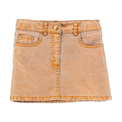 Monnalisa minigonna denim laminato