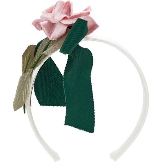 Monnalisa cerchietto con fiore velluto