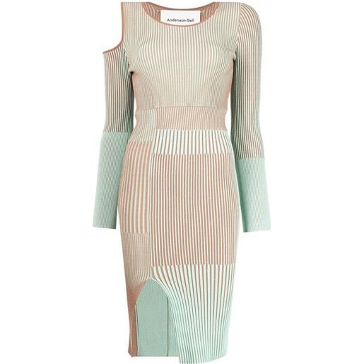 Andersson Bell abito con dettagli a contrasto - marrone