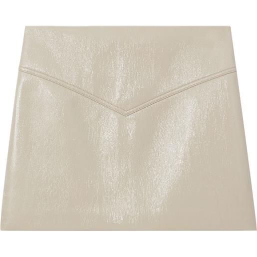 Proenza Schouler White Label minigonna in vinile - bianco