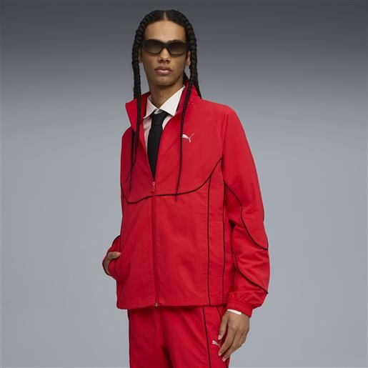 PUMA giacca sportiva PUMAtech da uomo, abbigliamento, rosso, s
