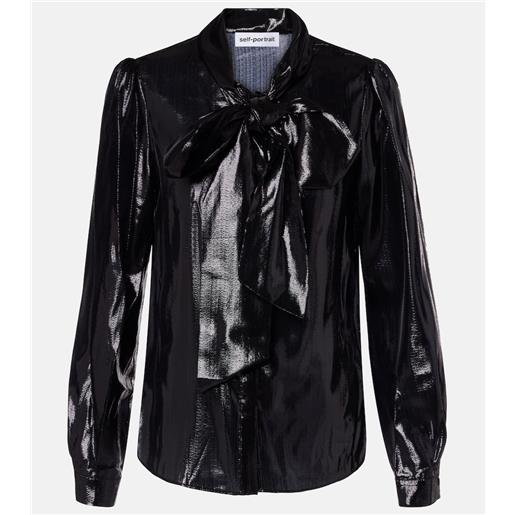 Self-Portrait blusa con fiocco